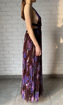 Womens | Shay Polyester Chiffon Long Dress | Multicolor