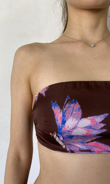 Womens | Shay Polyester Satin Bandaeu | Brown