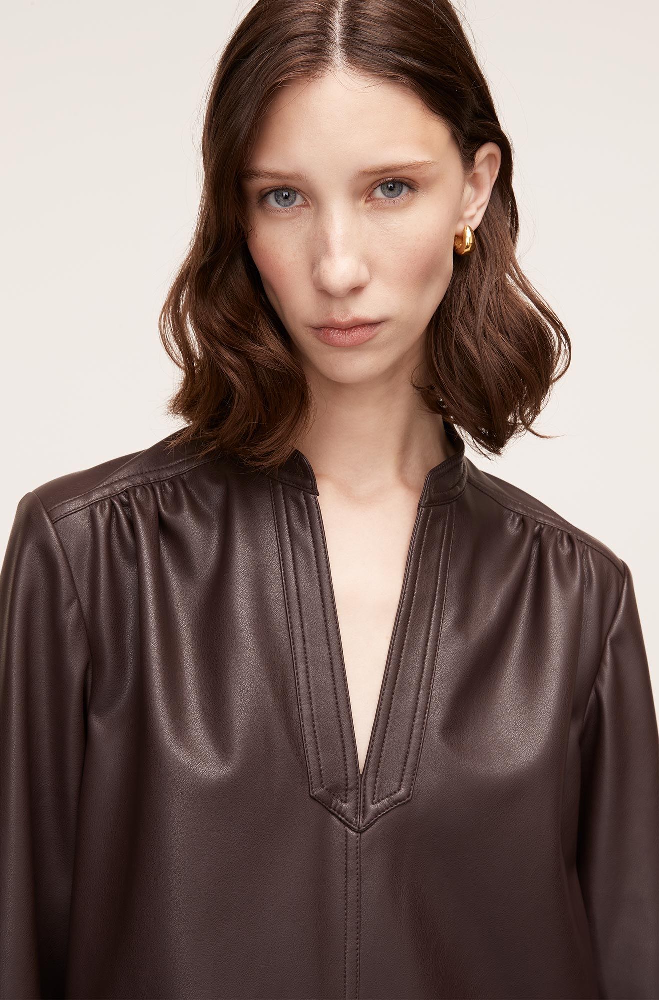 Vegan Tunic Dress | Walnut