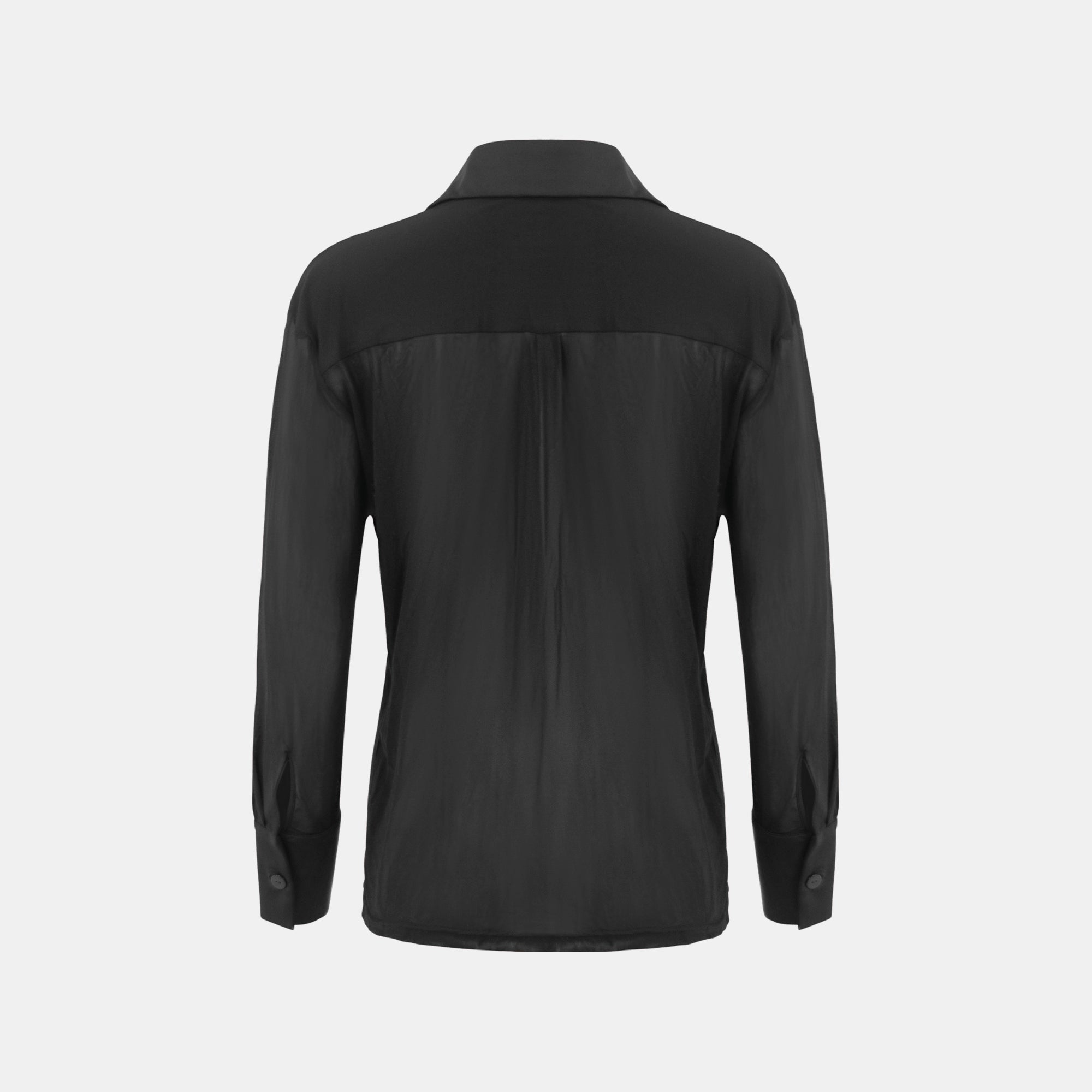 OW Collection RYAN Sheer Shirt Account 002 - Black Caviar