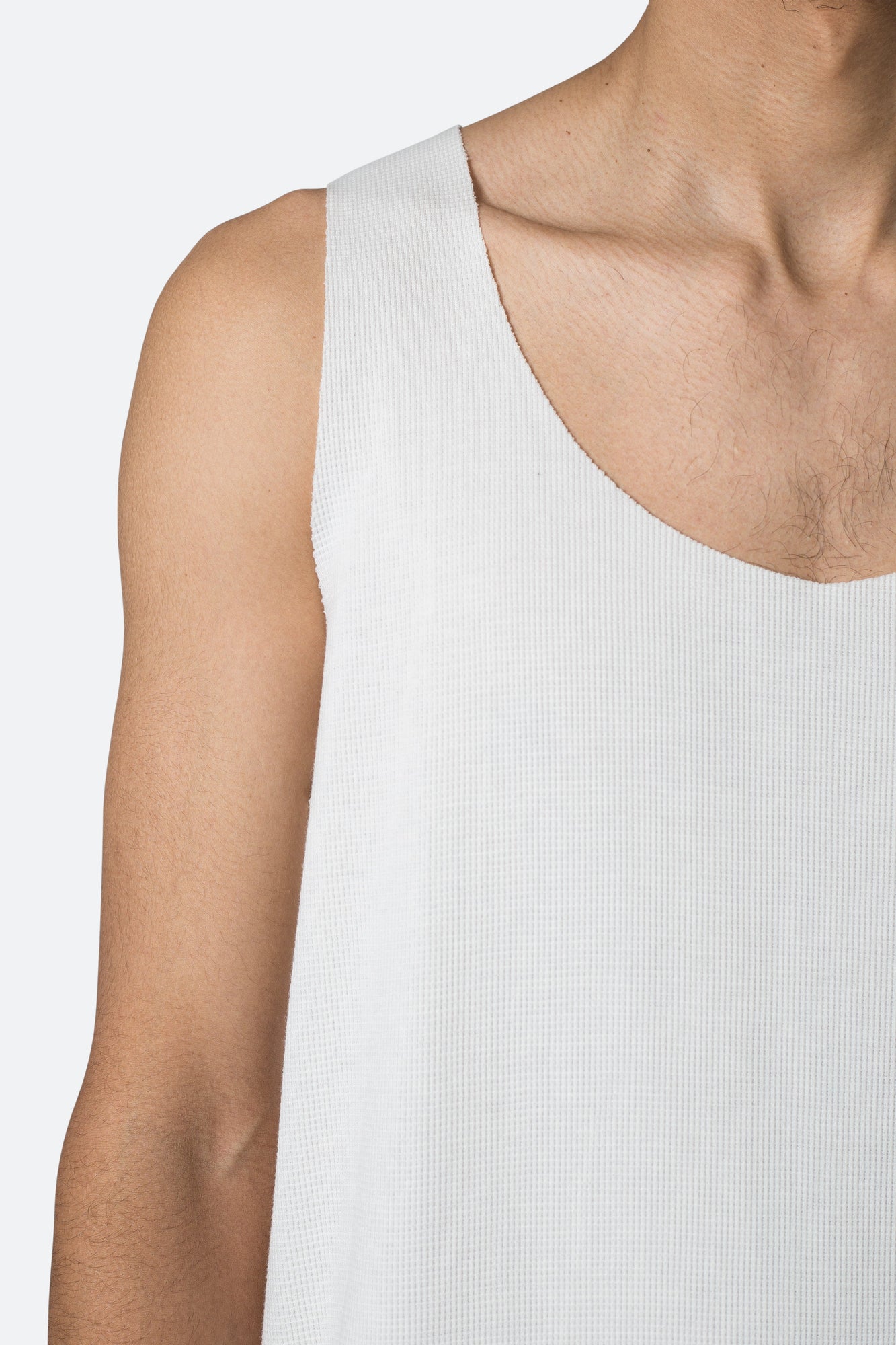 Raw Edge Thermal Tank | Off White