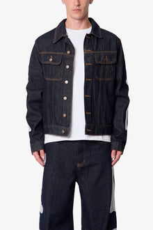 Raw Skeleton Trucker Jacket | Rinsed Indigo
