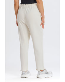 Raw Edge Sweatpant | Ivory