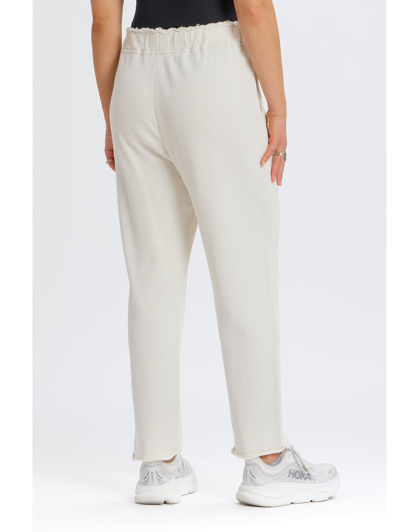 Raw Edge Sweatpant | Ivory