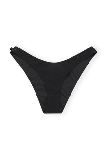 Recycled Matte Lowrise Wave Bikini Briefs | Black