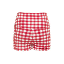 Micro Bike Short | Red Gingham