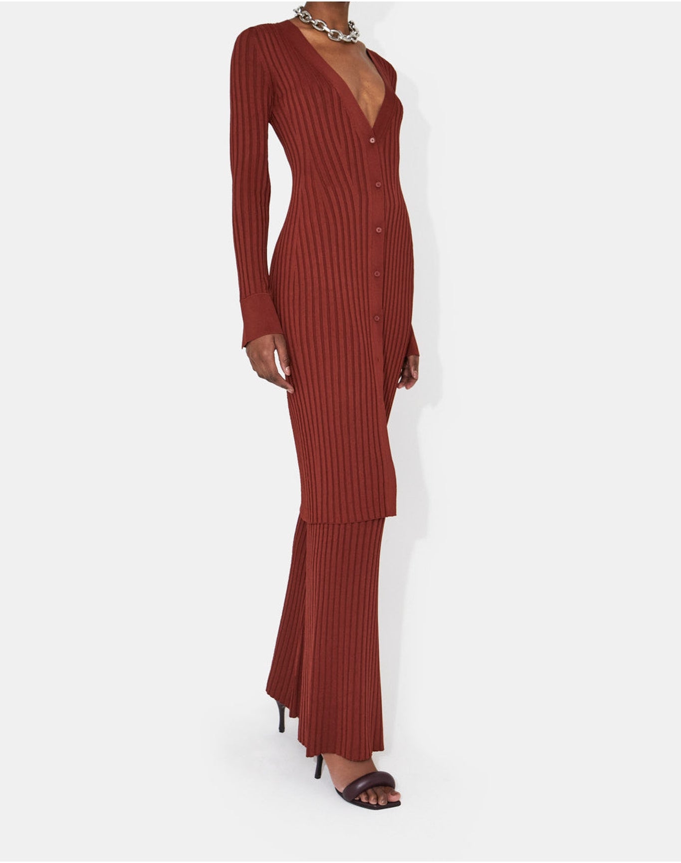 Rhea Lounge Dress | Rust