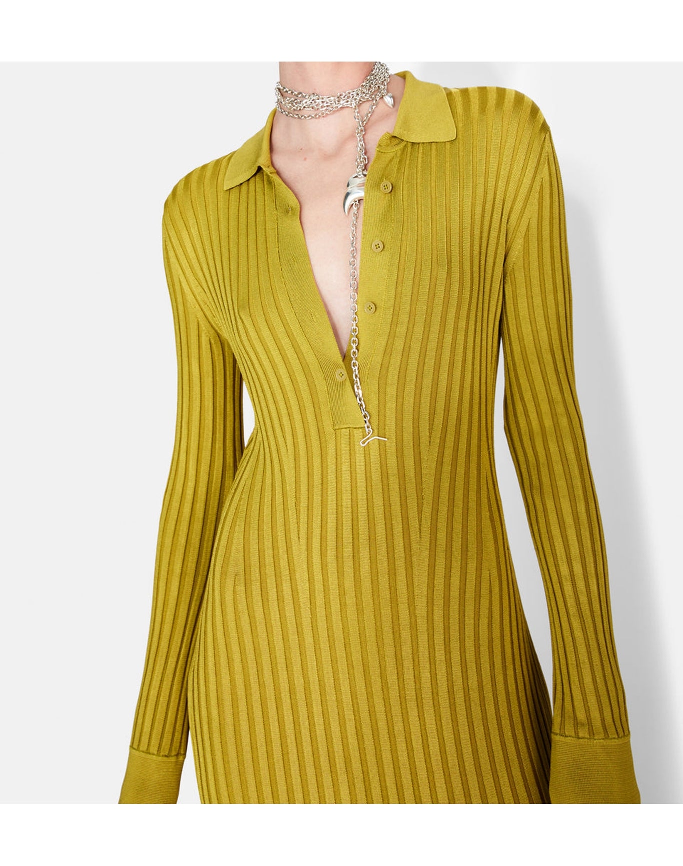 Rhea Lounge Henley Dress | Gold