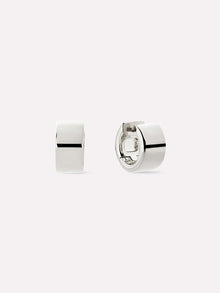 Eden Hoop Earrings | Rhodium on Brass
