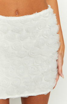 Roaslie Mini Skirt | White