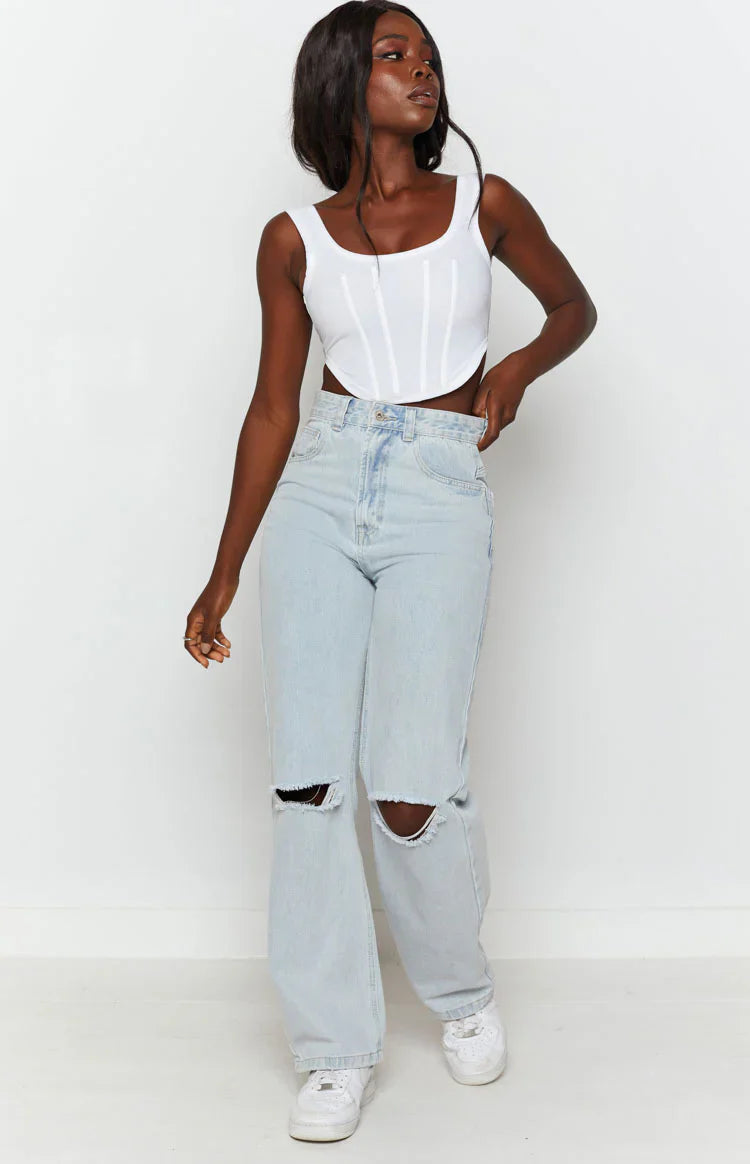 Robin Wide Leg Jeans | Blue