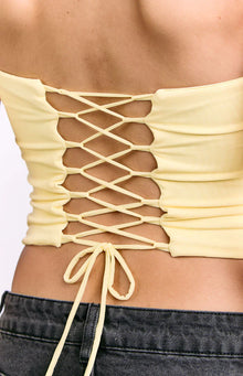 Romeo Corset Top | Yellow