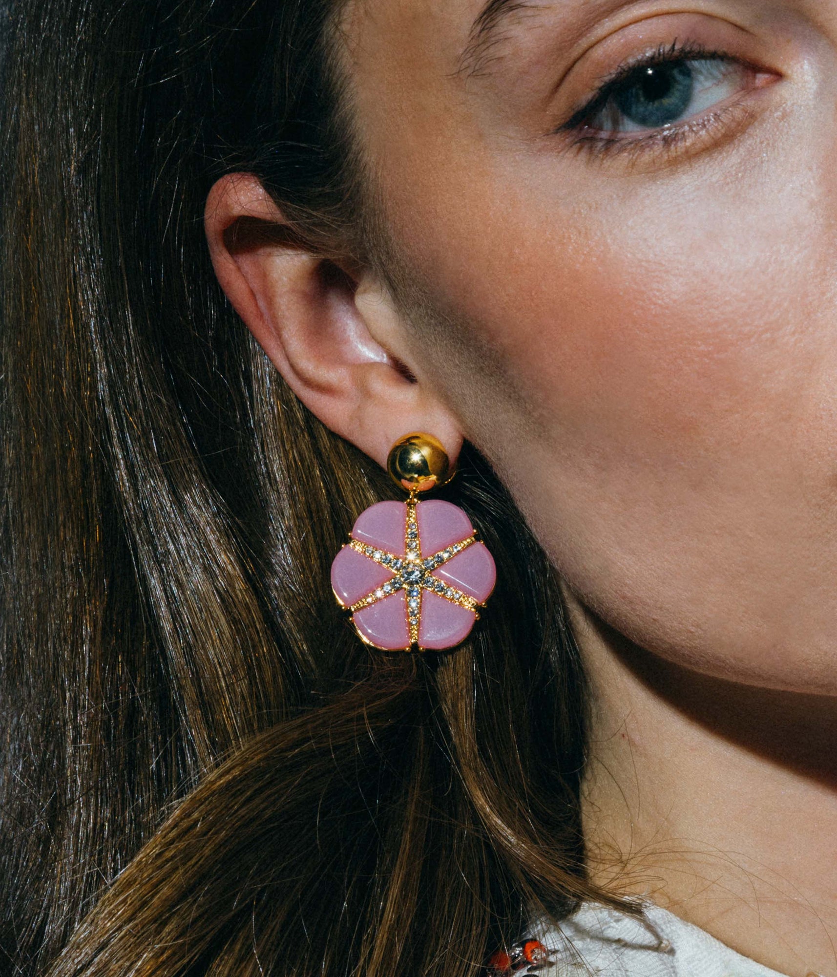 Rosemary Statement Earring | Pink