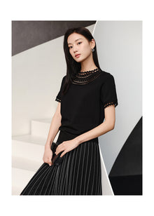 Round Neck Sweater | Black