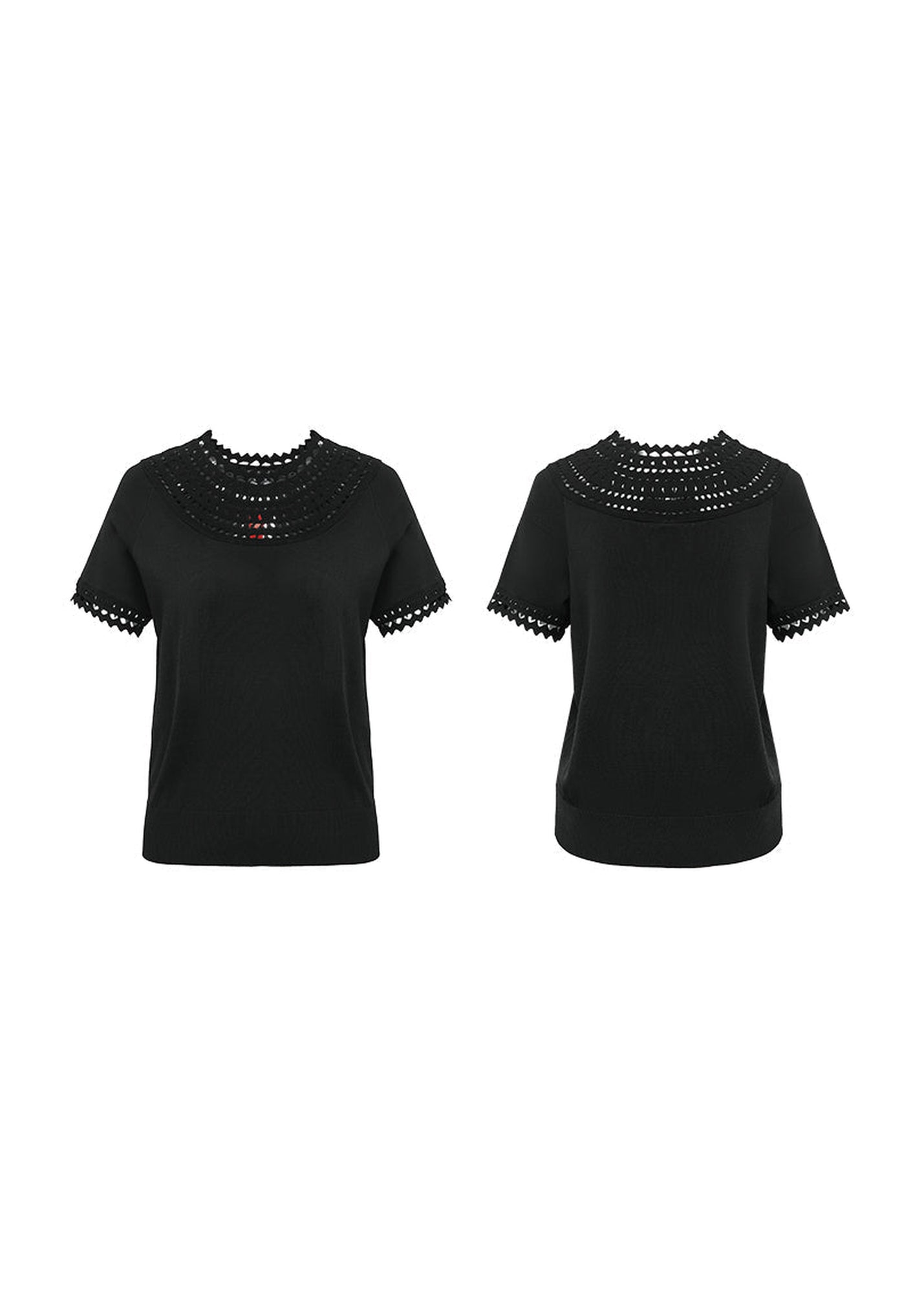 Round Neck Sweater | Black
