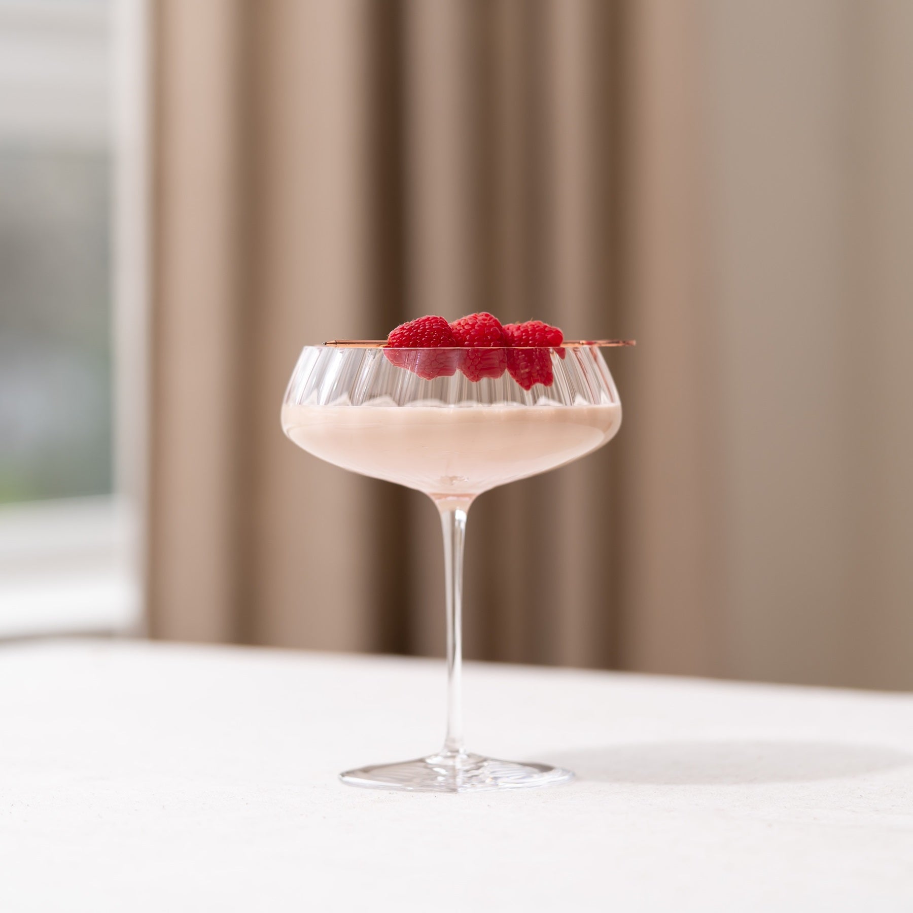 Round Up Coupe Glasses | Dusty Rose | Set of 2