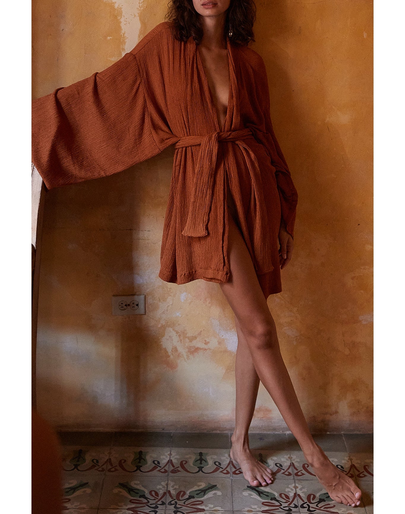 Rumba Robe Mini | Burnt Orange