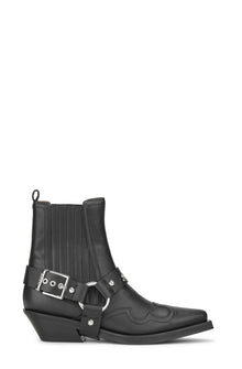 Fitted Chelsea Western Boot | Black