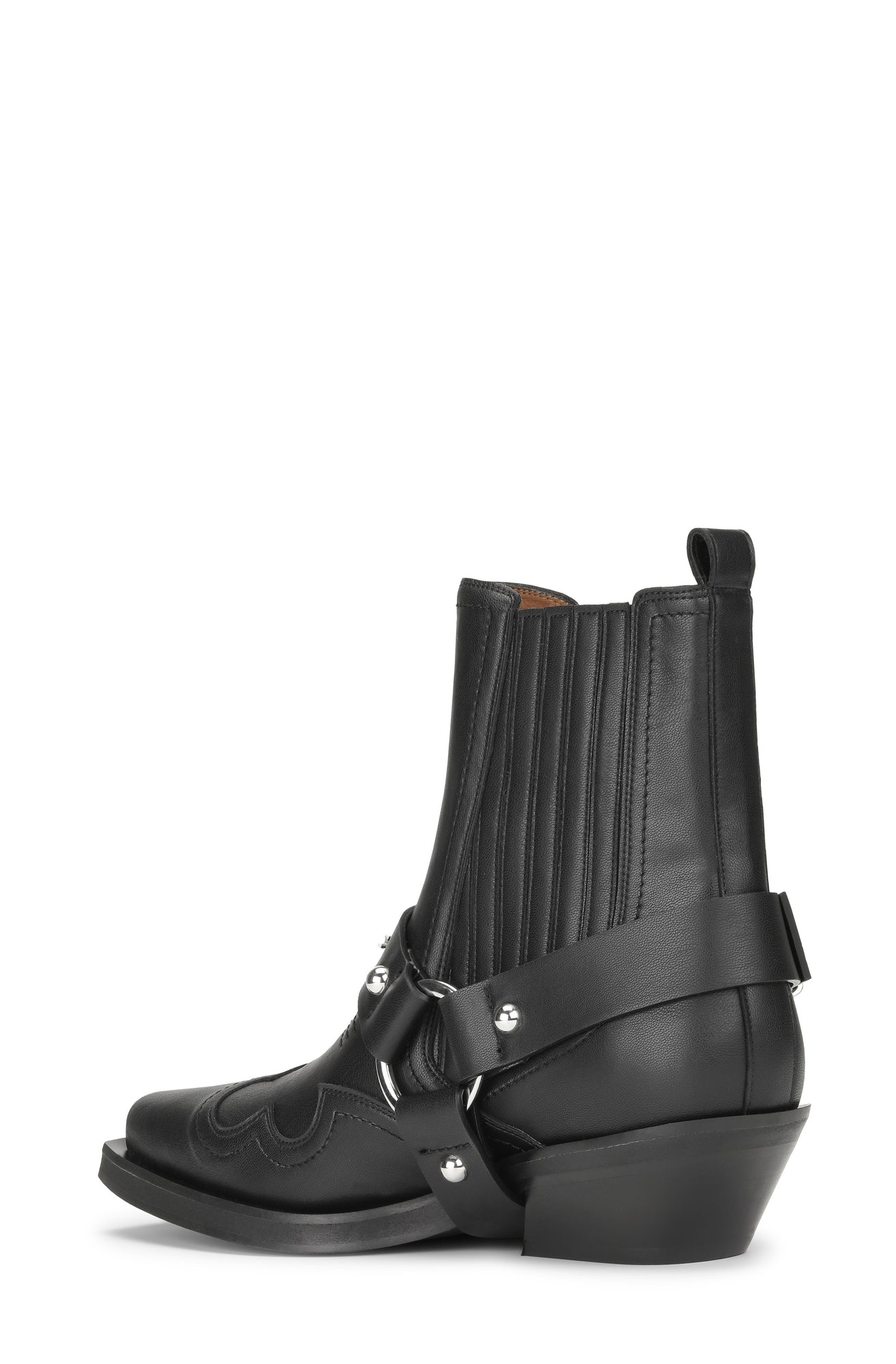 Fitted Chelsea Western Boot | Black