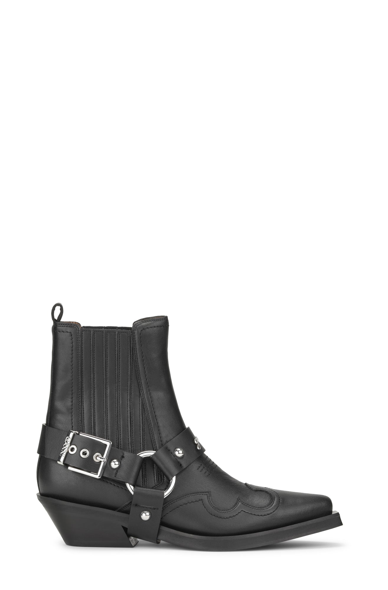 Fitted Chelsea Western Boot | Black