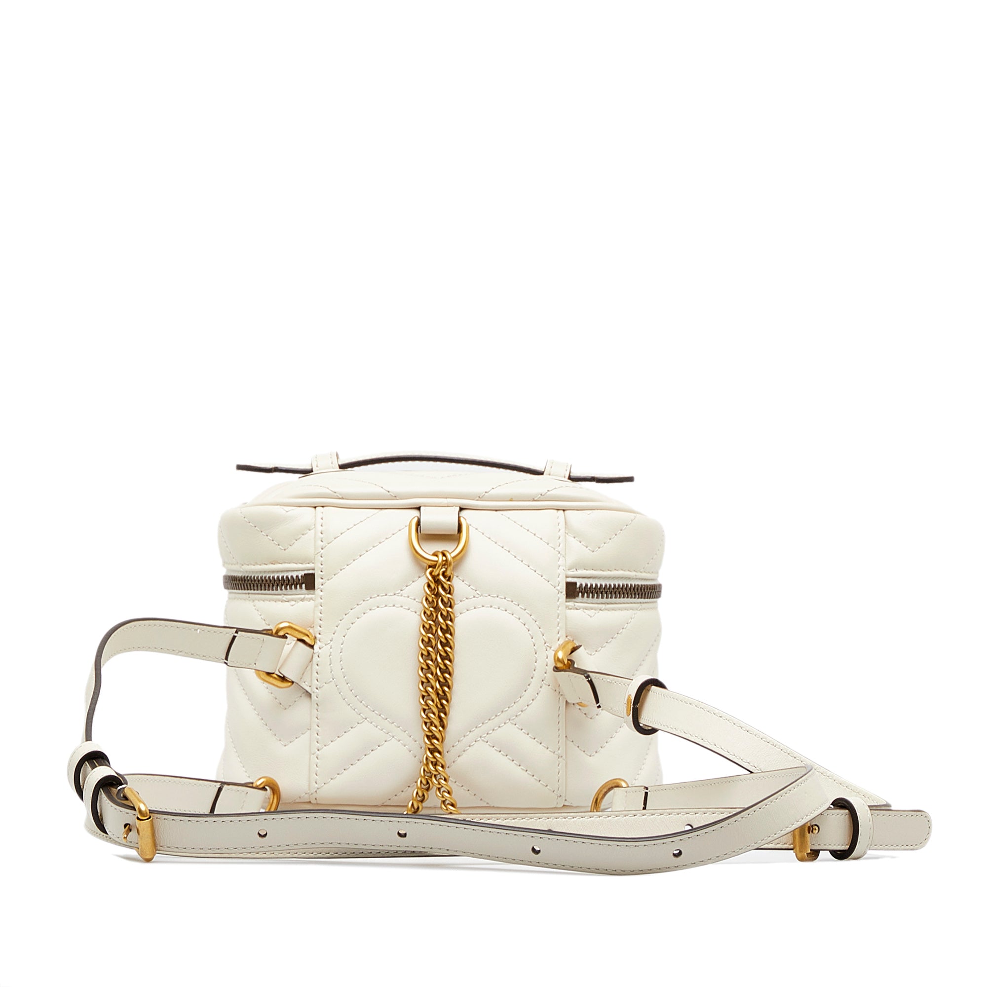 Gucci Pre-Owned Mini GG Marmont Matelasse Backpack | Women | White (V1)