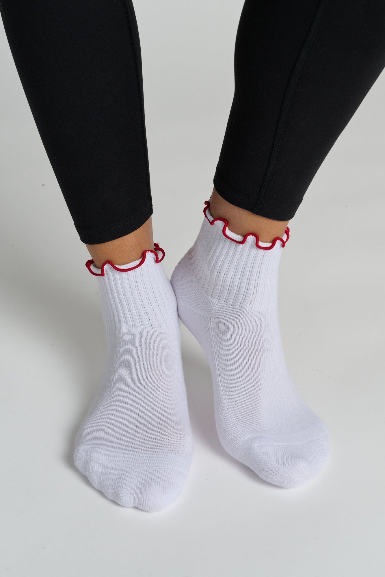 Soul by SoulCycle | Quarter Cut Ruffle Sock | White