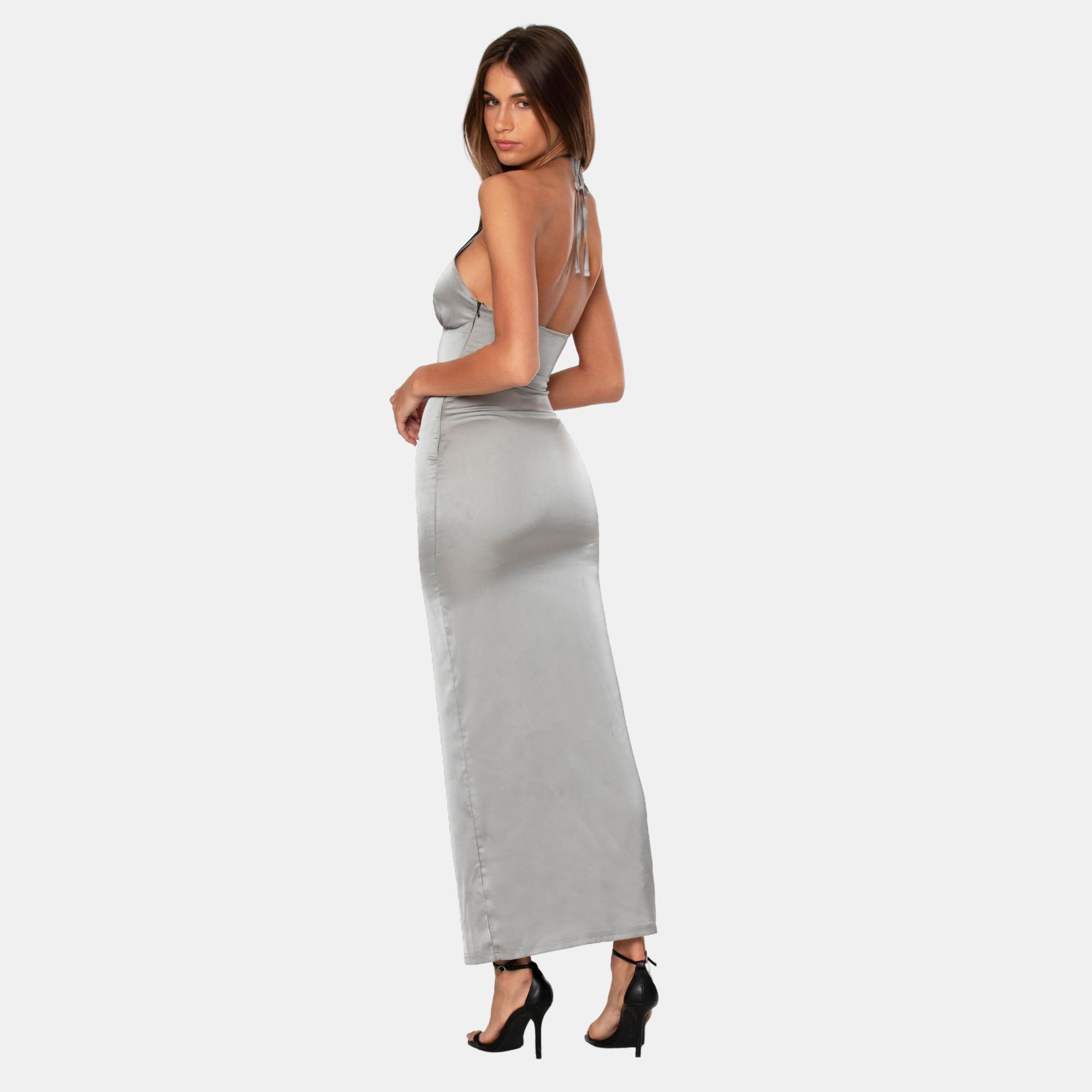 OW Collection SAGA Maxi Dress Account 005 - Grey