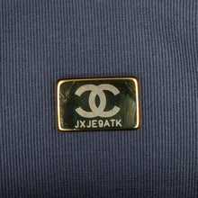 Chanel | Pre-Owned Small Tweed School Memory Top Handle Flap | Blue/Navy