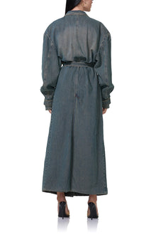 Saint Barrel Sleeve Trench Coat | Tinted Grunge Wash