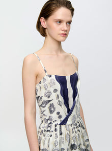 Samantha  Print Dress | Blue Print