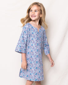 Girl's Twill Caftan | Fleur D'Azur