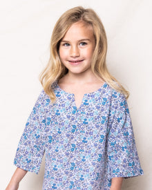 Girl's Twill Caftan | Fleur D'Azur