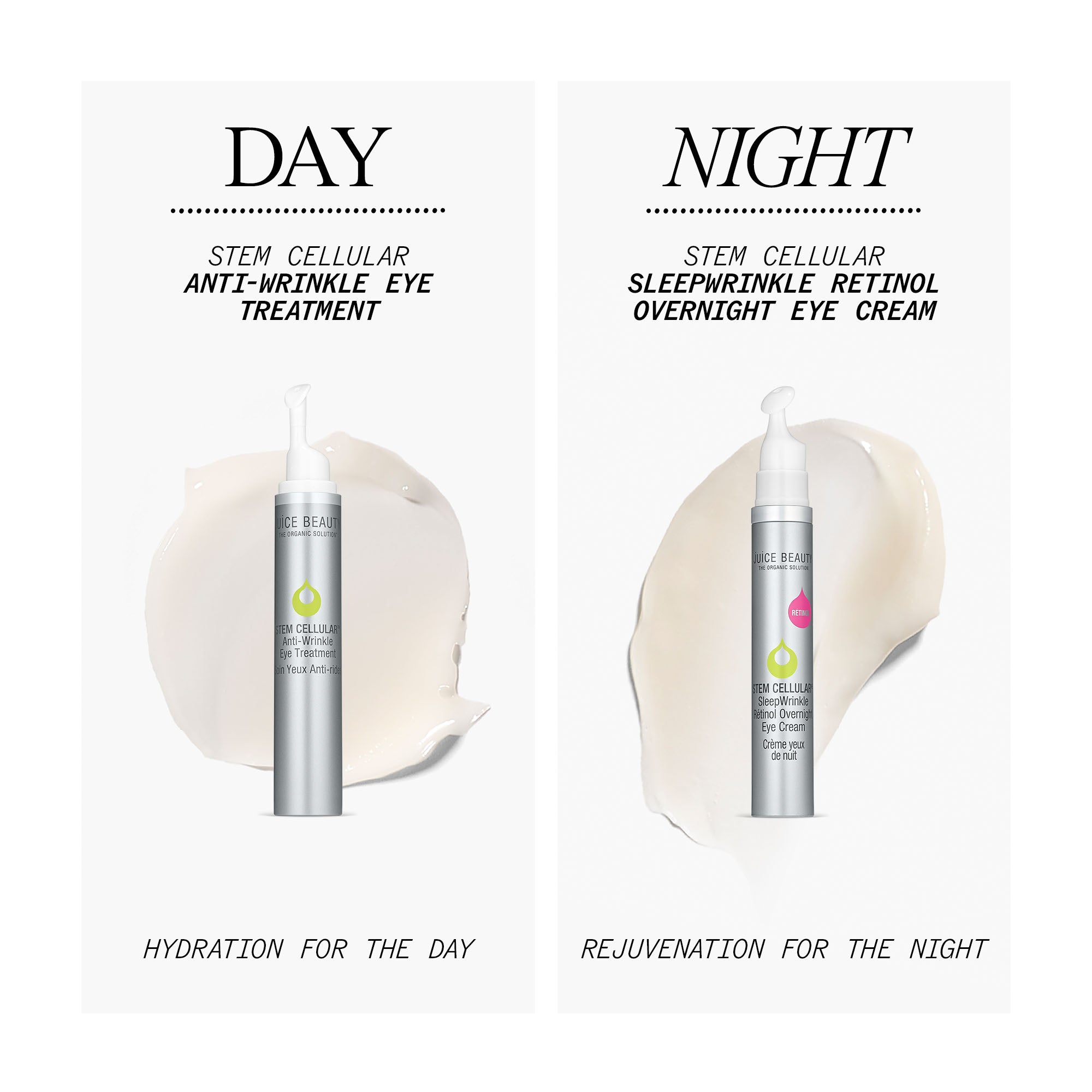 Stem Cellular Day & Night Eye Treatments