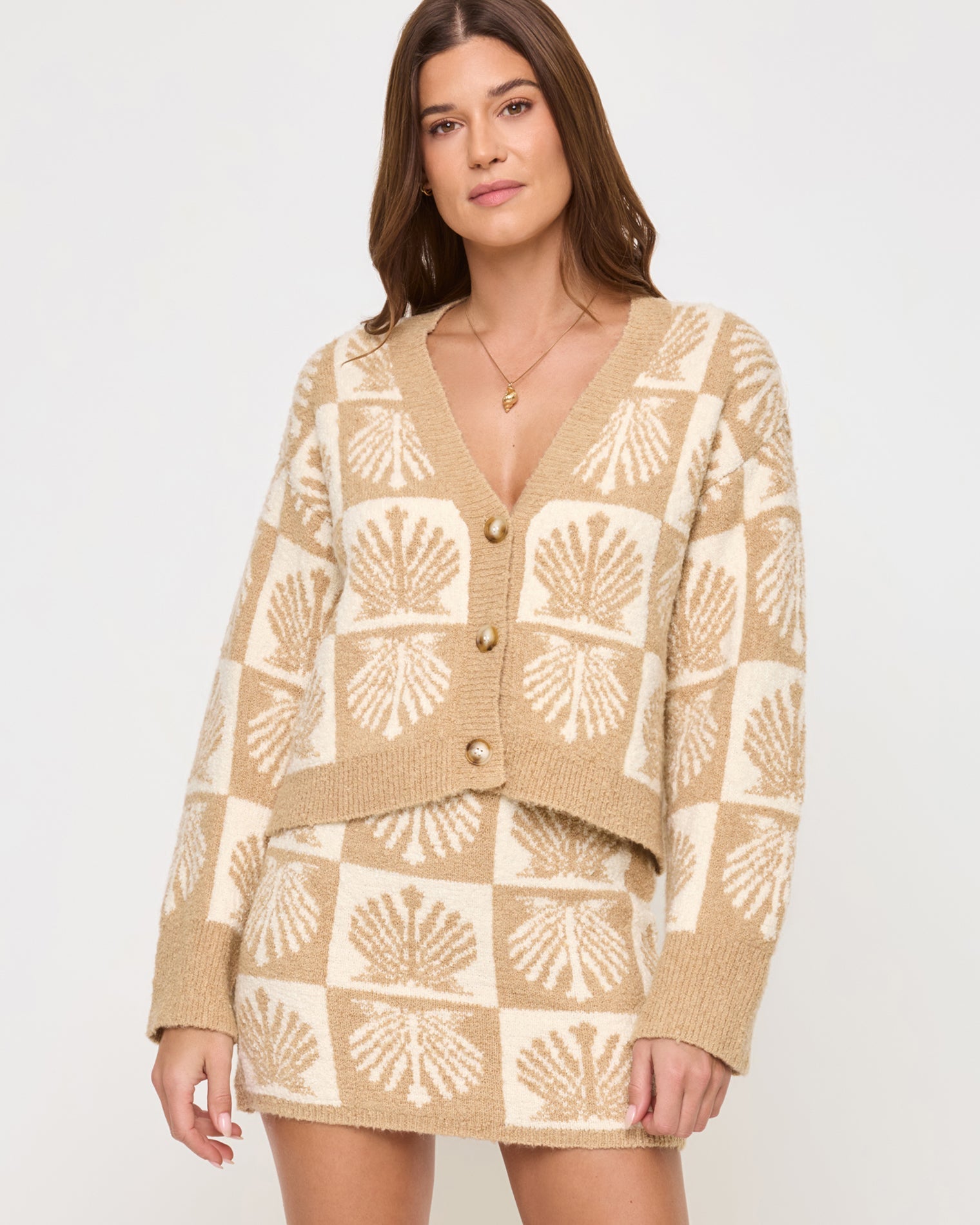 Shell Be There Skirt | Seashell Jacquard