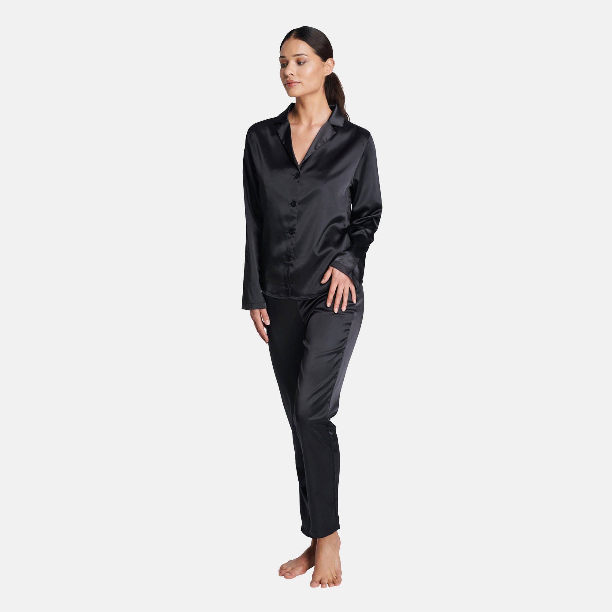 OW Collection SKYE PJ Set Set 002 - Black Caviar