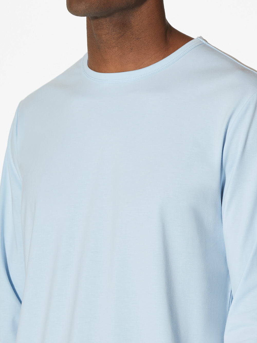 AO Universal Long Sleeve Curve-Hem Tee | Sky Classic-fit PYCA Pro