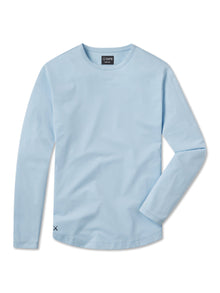 AO Universal Long Sleeve Curve-Hem Tee | Sky Classic-fit PYCA Pro