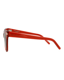 Saint Laurent Cat Eye Acetate Sunglasses | Red