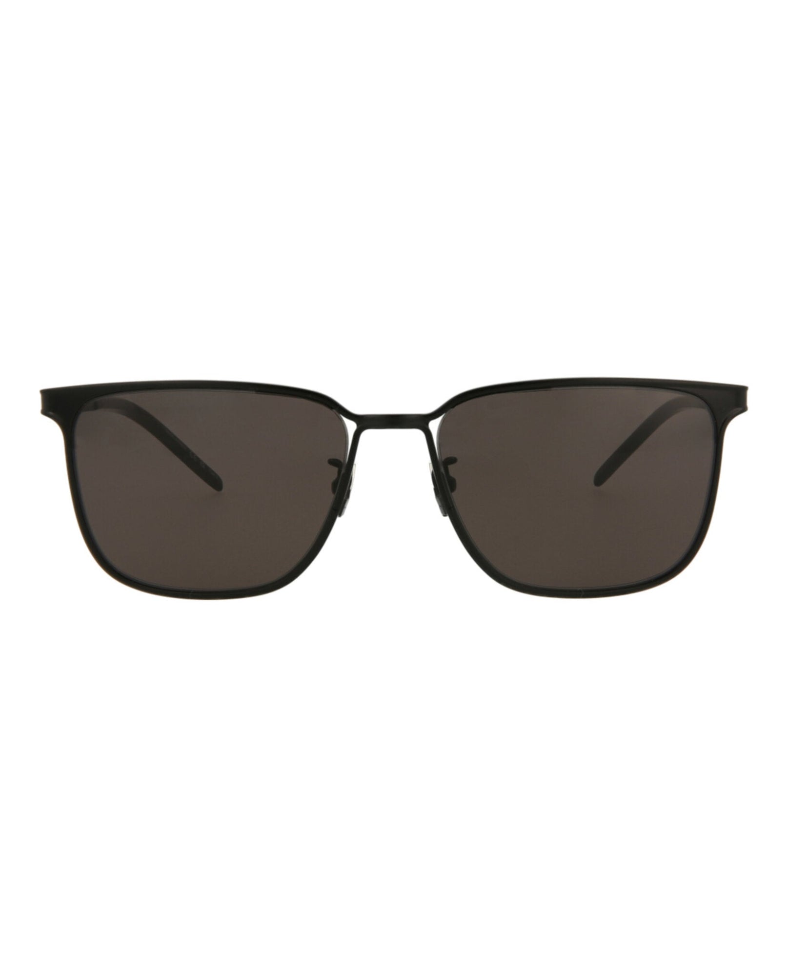 Saint Laurent Square Metal Sunglasses | Black