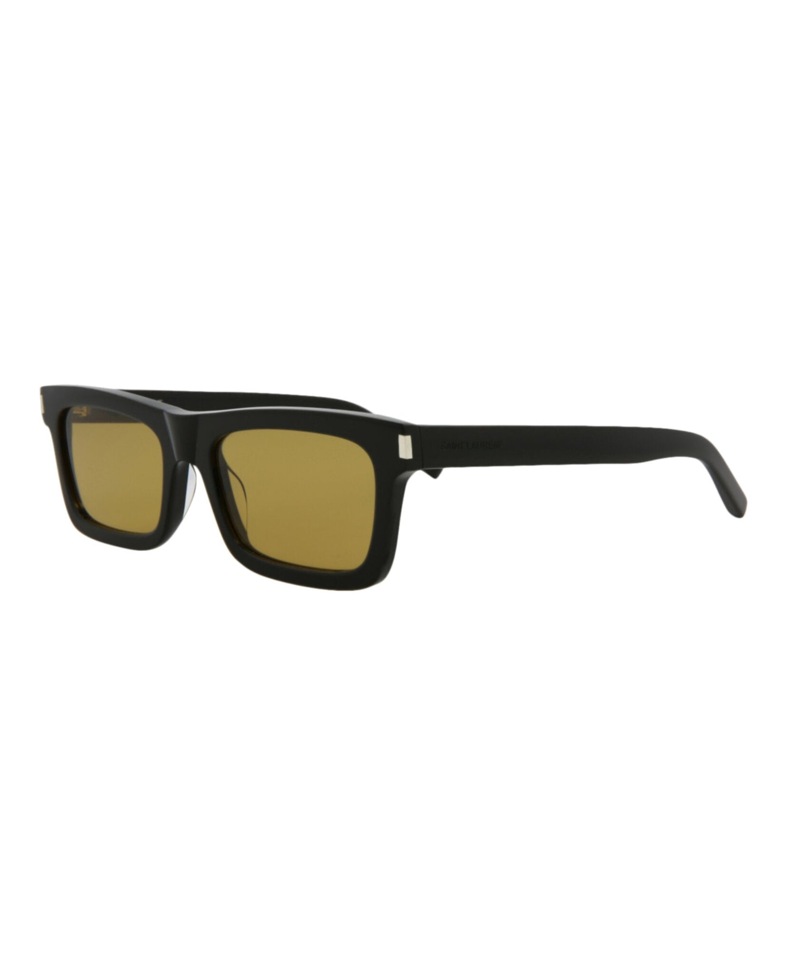 Saint Laurent Square Acetate Sunglasses | Black