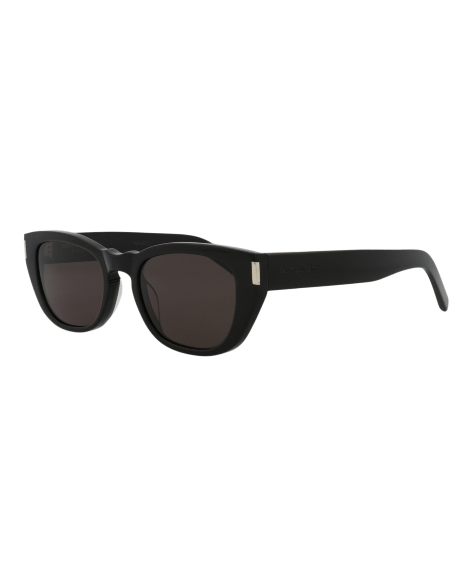 Saint Laurent Round Recycled Acetate Sunglasses | Black