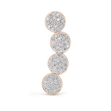 Mini Ever Solo Left Diamond Arc Earring | 18K Rose Gold