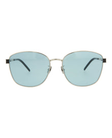 Saint Laurent Square Metal Sunglasses | SILVER