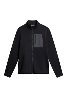 Wayne Polartec Mid Layer in Black by J.Lindeberg