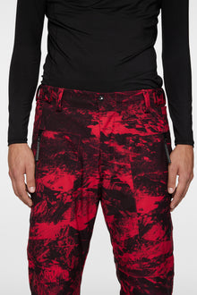 Men | Clarke Pant Printed | Mountain Glitch Red
