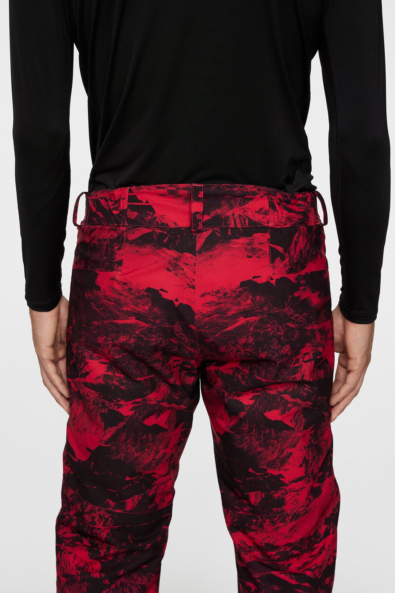 Men | Clarke Pant Printed | Mountain Glitch Red
