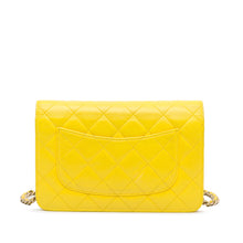 Chanel Pre-Owned Classic Lambskin Wallet on Chain | Women | Yellow