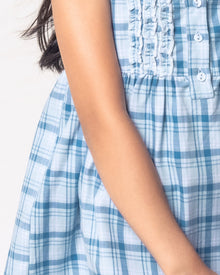 Kid's Twill Charlotte Nightgown | Seafarer Tartan