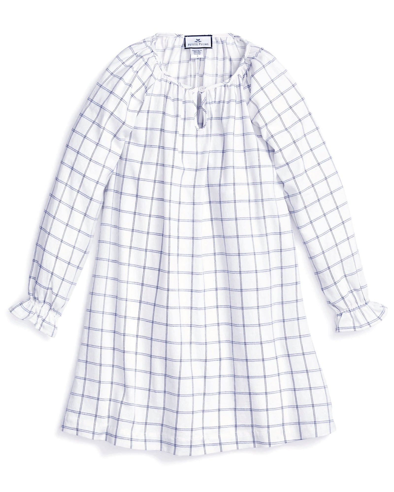 Girl's Twill Delphine Nightgown | Nantucket Tattersall