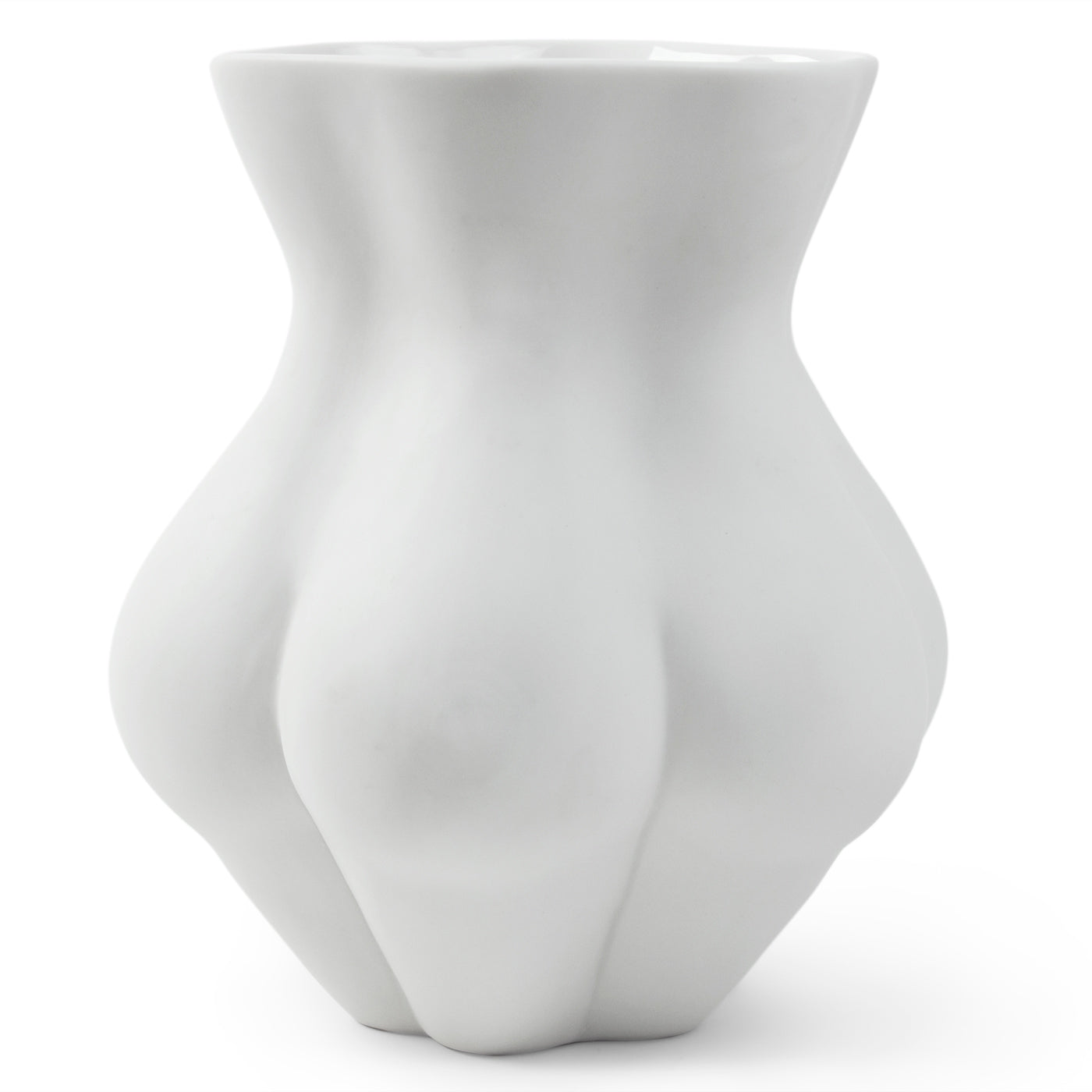 kiki's derriere vase porcelain white - styled view